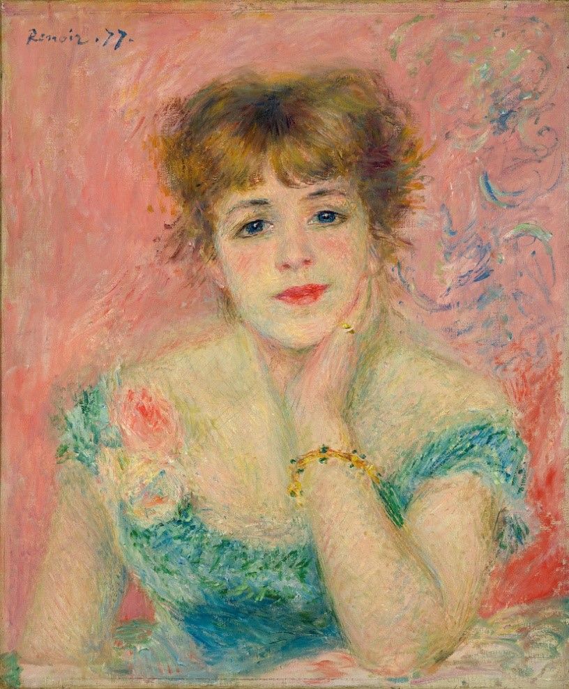 О.Ренуар. Портрет актрисы Жанны Самари. 1877.
