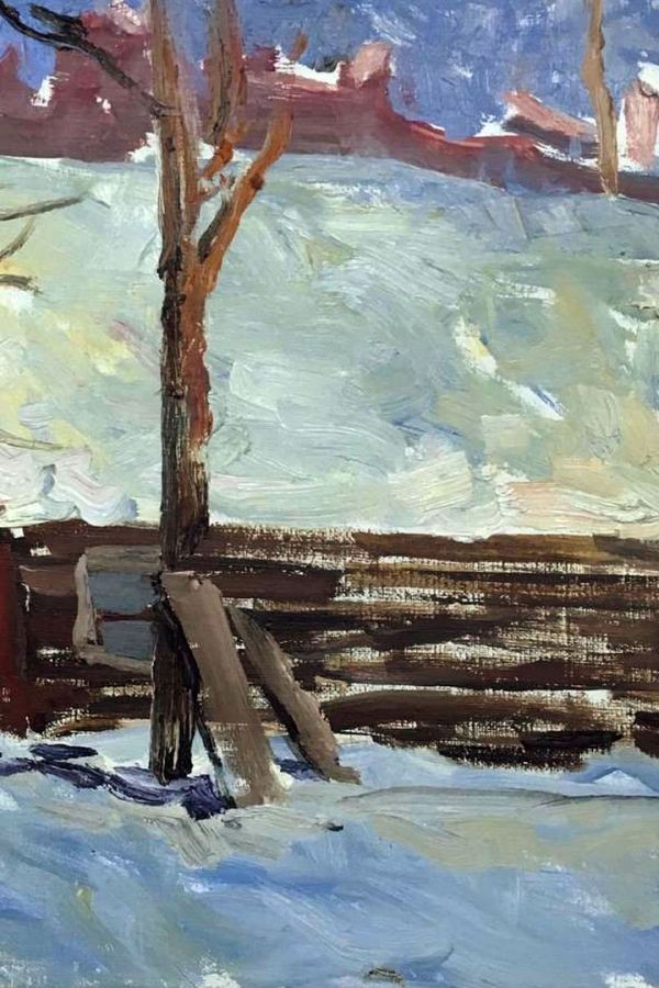 Мастер-класс по изобразительному искусству «Снежный день»